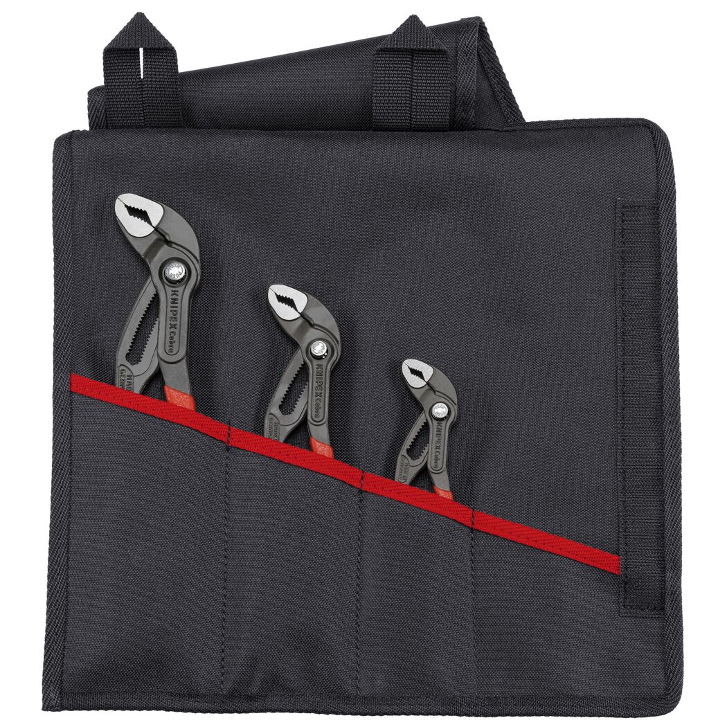 Drei unterschiedlich große Zangen im KNIPEX Cobra-Set.