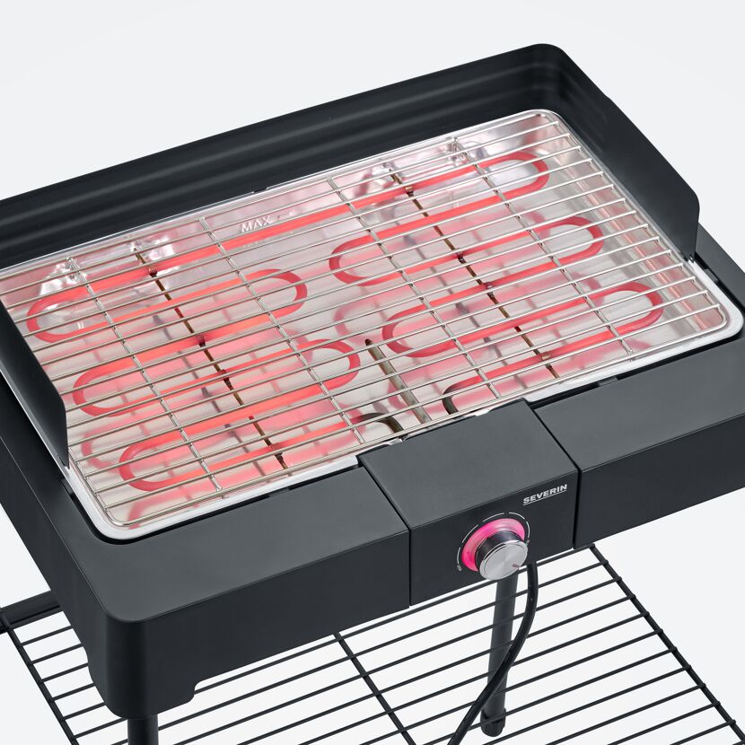 Severin Standgrill PG 8566 mit glühenden Heizstäben