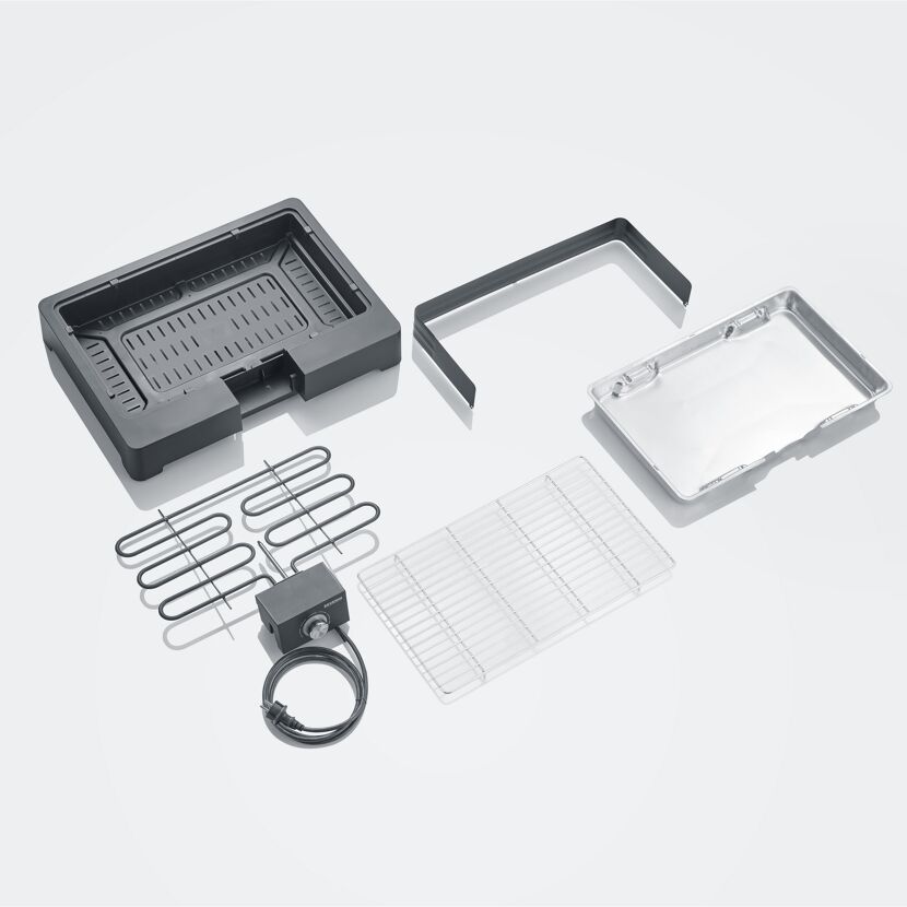 Einzelteile des Severin Standgrills PG 8566