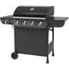 Schwarzer Gasgrill El Fuego Columbus mit vier Brennern.