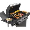 Gasgrill mit verschiedenen Speisen