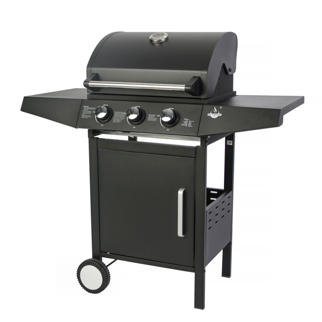 Bild von Gasgrill 'San Angelo' schwarz 109,6 x 110,5 x 53 cm