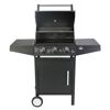 Gasgrill San Angelo mit drei Brennern und geöffnetem Deckel