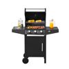 Gasgrill San Angelo mit drei Brennern beim Grillen