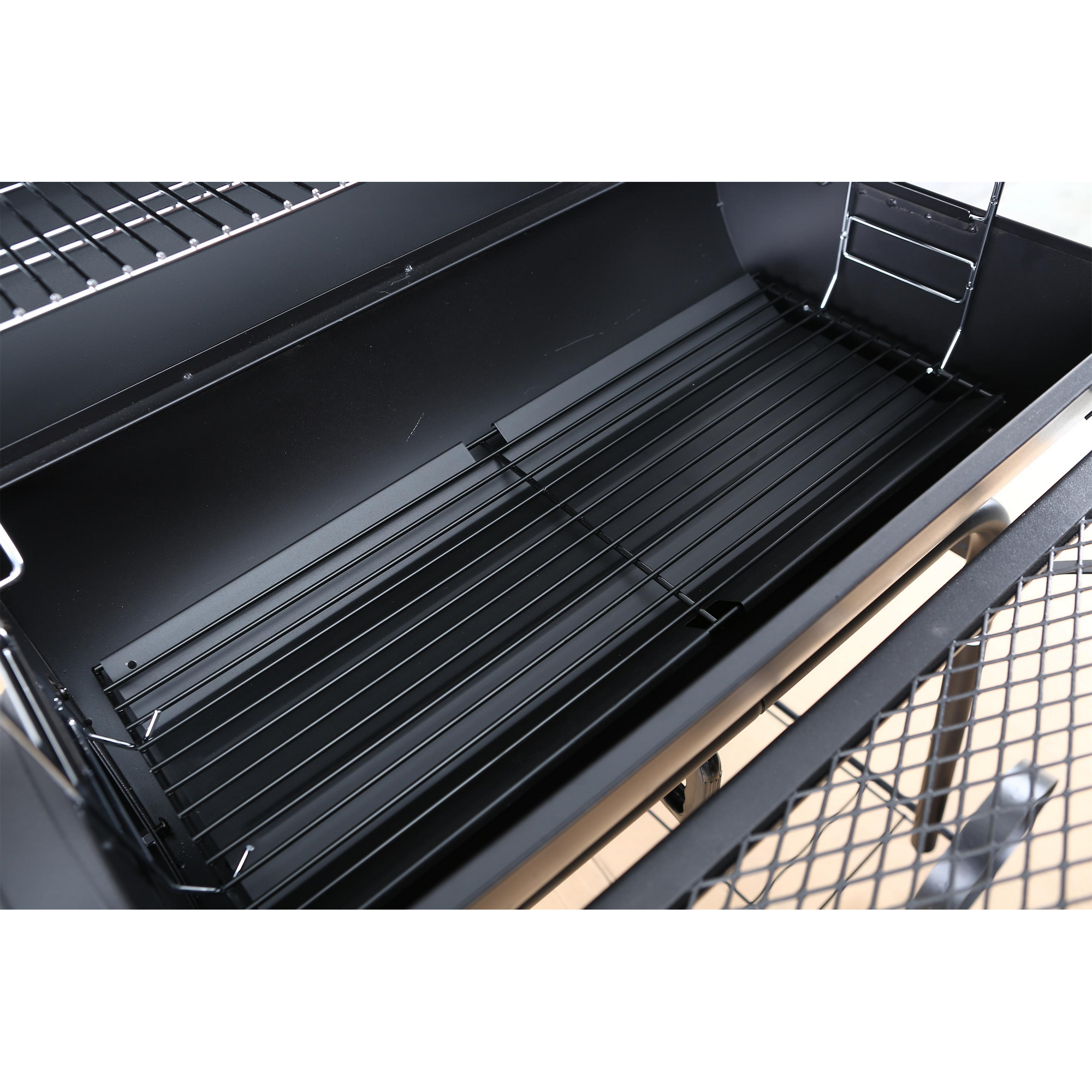 Smoker- und Holzkohlegrill 'Dakota' schwarz 122 x 132,5 x 66 cm + product picture