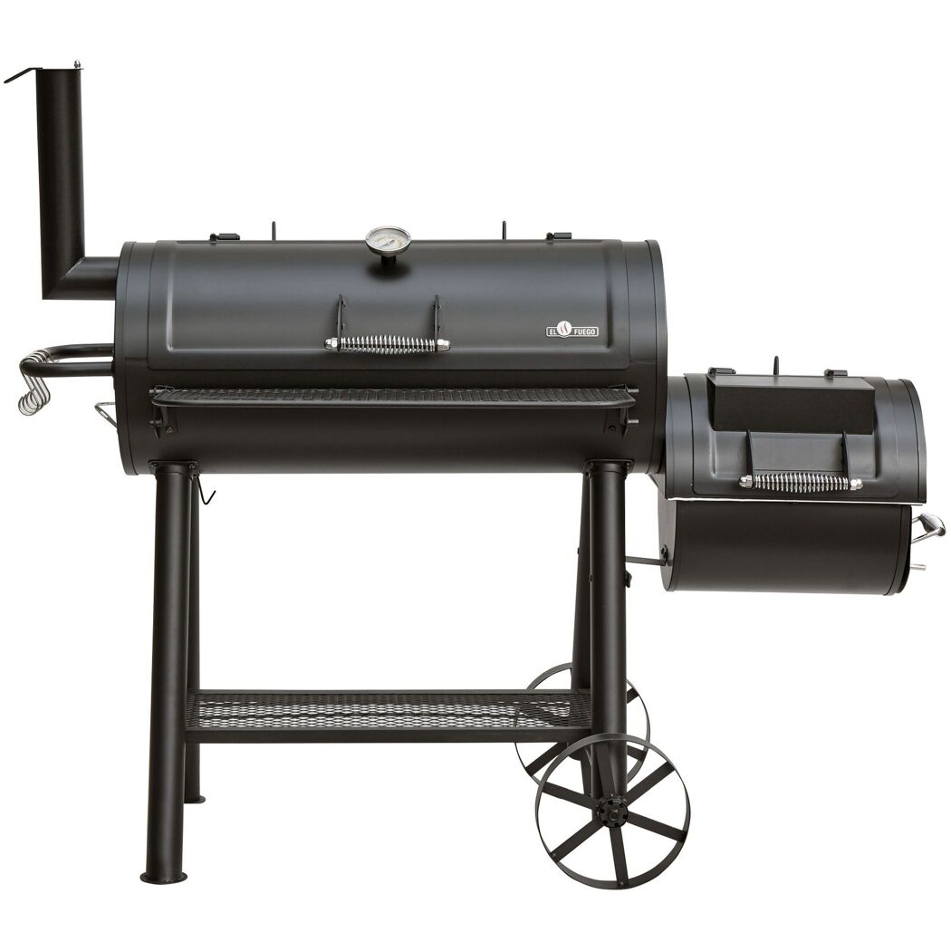 Schwarzer El Fuego Holzkohle Smoker Buffalo