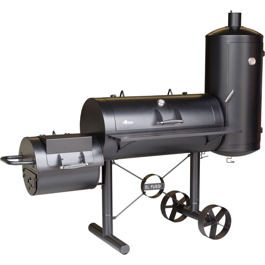 Schwarzer El Fuego Kiona Holzkohle Smoker