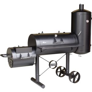 Smoker- und Holzkohlegrill 'Kiona' schwarz 211 x 173 x 70 cm