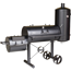 Smoker- und Holzkohlegrill 'Kiona' schwarz 211 x 173 x 70 cm