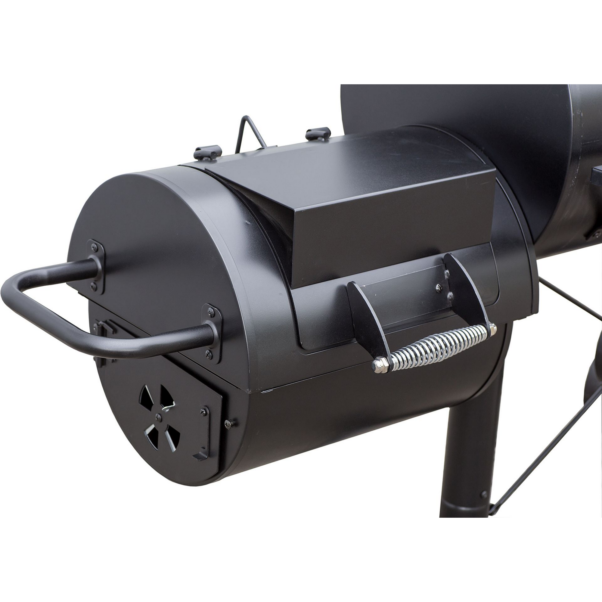 Smoker- und Holzkohlegrill 'Kiona' schwarz 211 x 173 x 70 cm + product picture