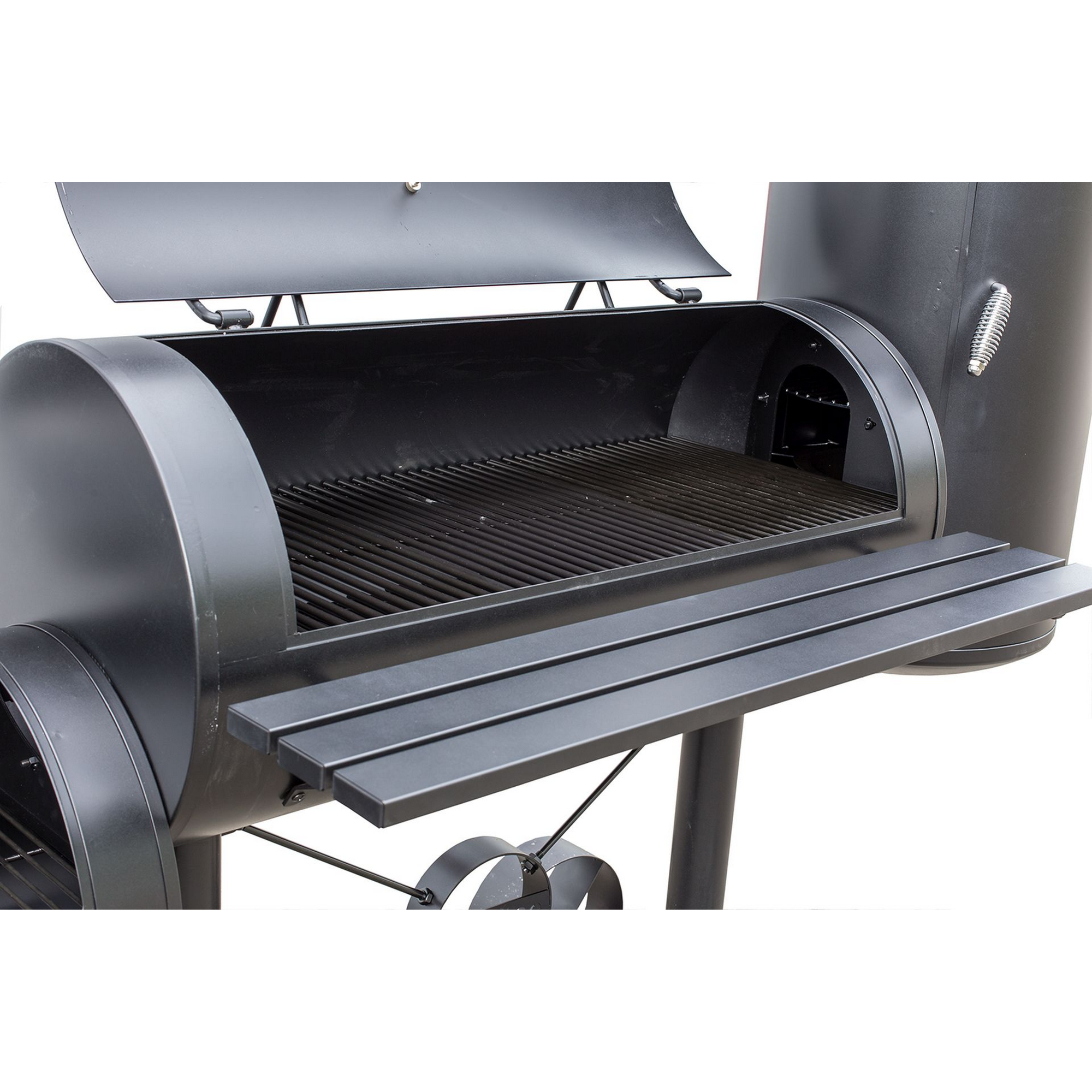 Smoker- und Holzkohlegrill 'Kiona' schwarz 211 x 173 x 70 cm + product picture