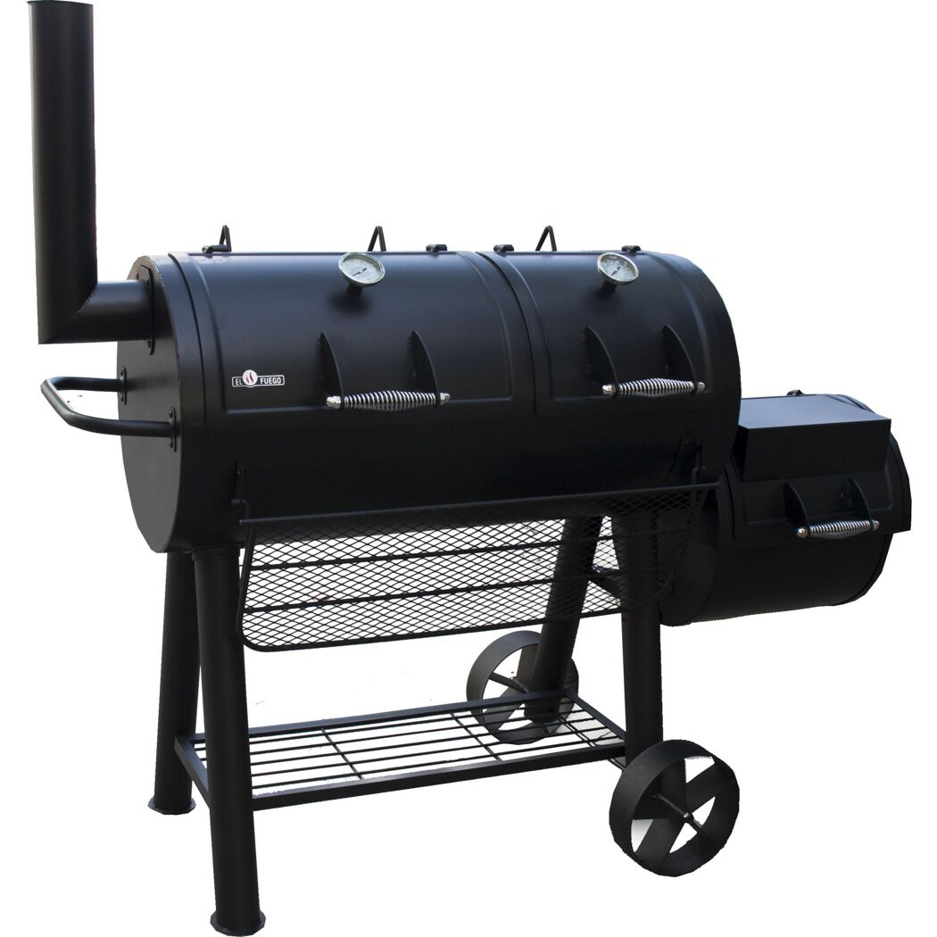 Schwarzer El Fuego Minnesota Holzkohle Smoker
