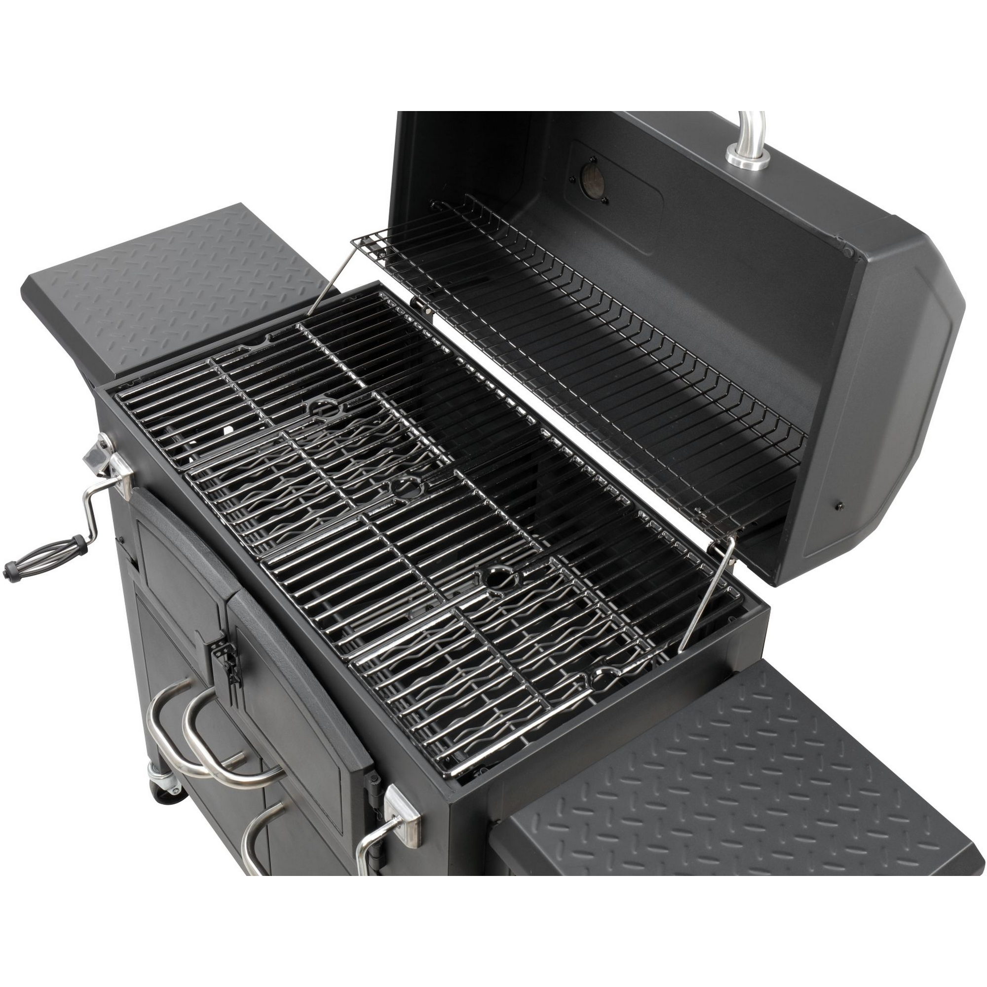 Holzkohlegrill 'Grand Ontario' schwarz 154 x 131 x 68,5 cm + product picture