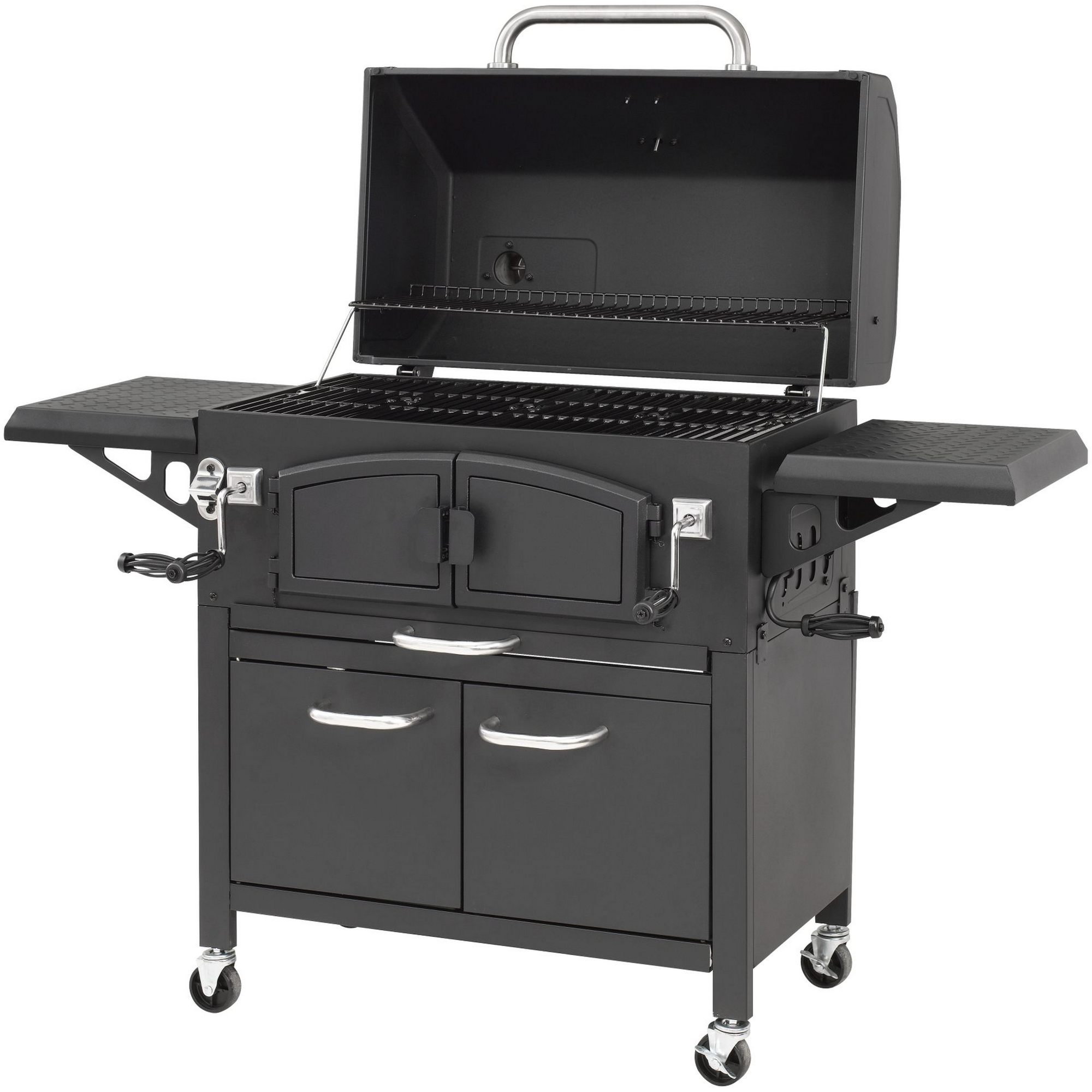 Holzkohlegrill 'Grand Ontario' schwarz 154 x 131 x 68,5 cm + product picture