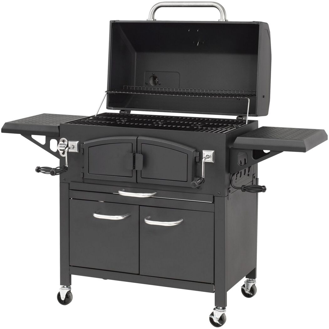 Schwarzer Holzkohle Smoker Grand Ontario von El Fuego