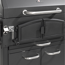 Holzkohlegrill 'Grand Ontario' schwarz 154 x 131 x 68,5 cm