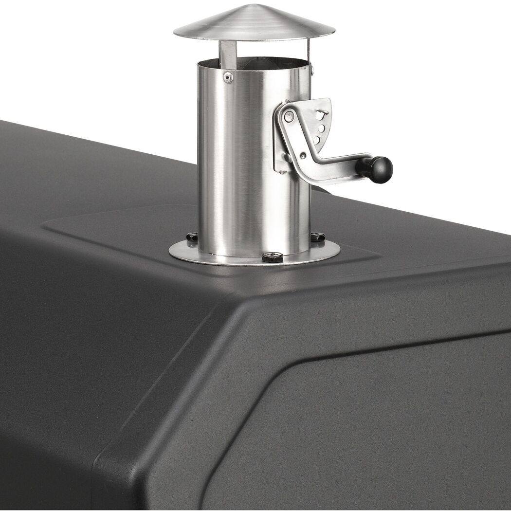 Metallischer Rauchabzug mit Kurbel