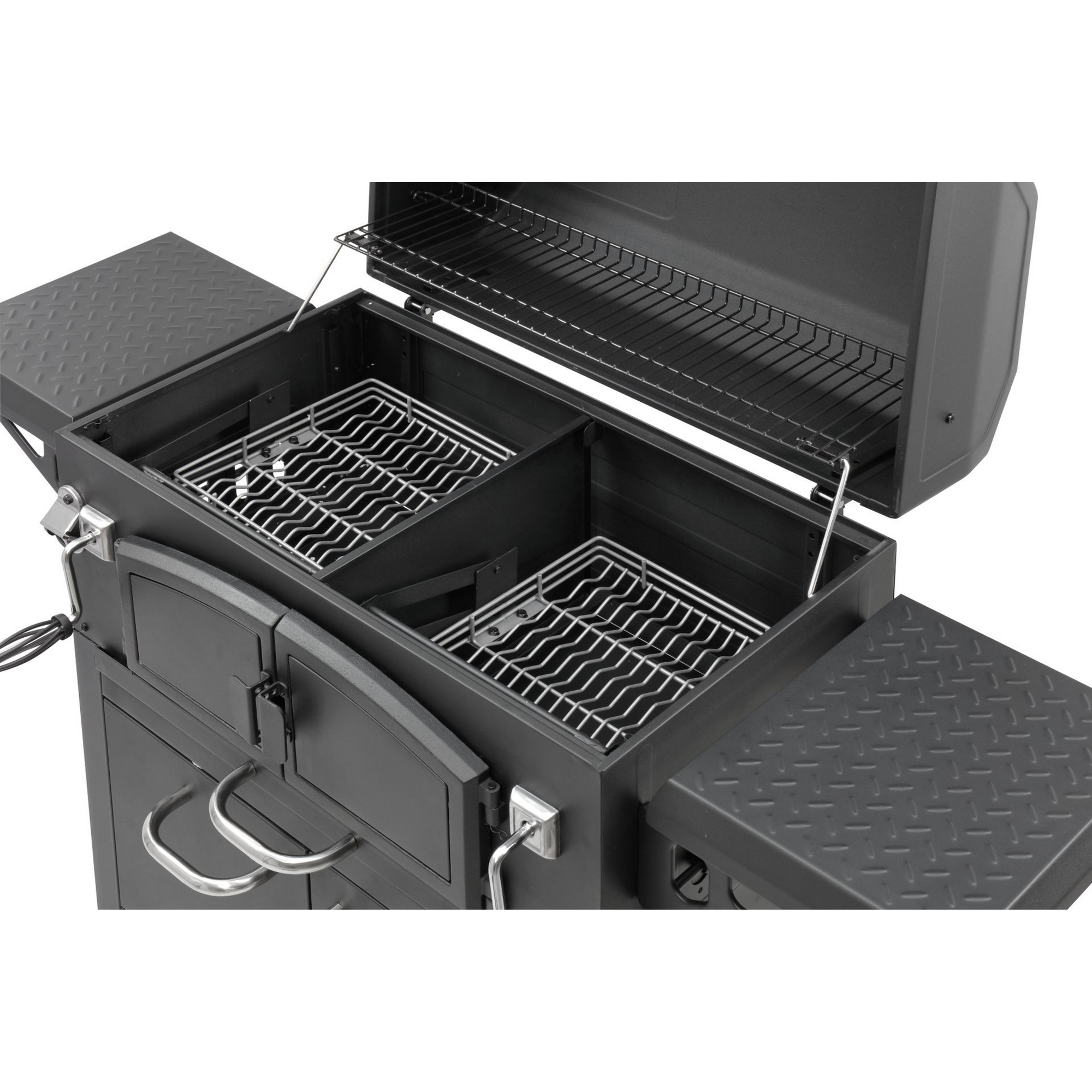 Holzkohlegrill 'Grand Ontario' schwarz 154 x 131 x 68,5 cm + product picture