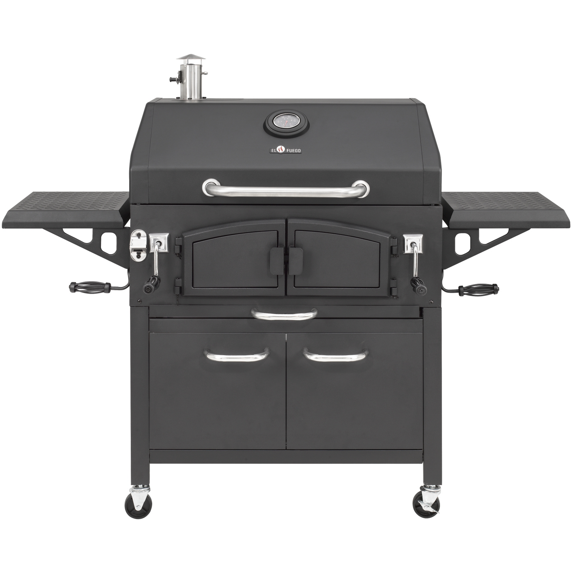 Holzkohlegrill 'Grand Ontario' schwarz 154 x 131 x 68,5 cm + product picture