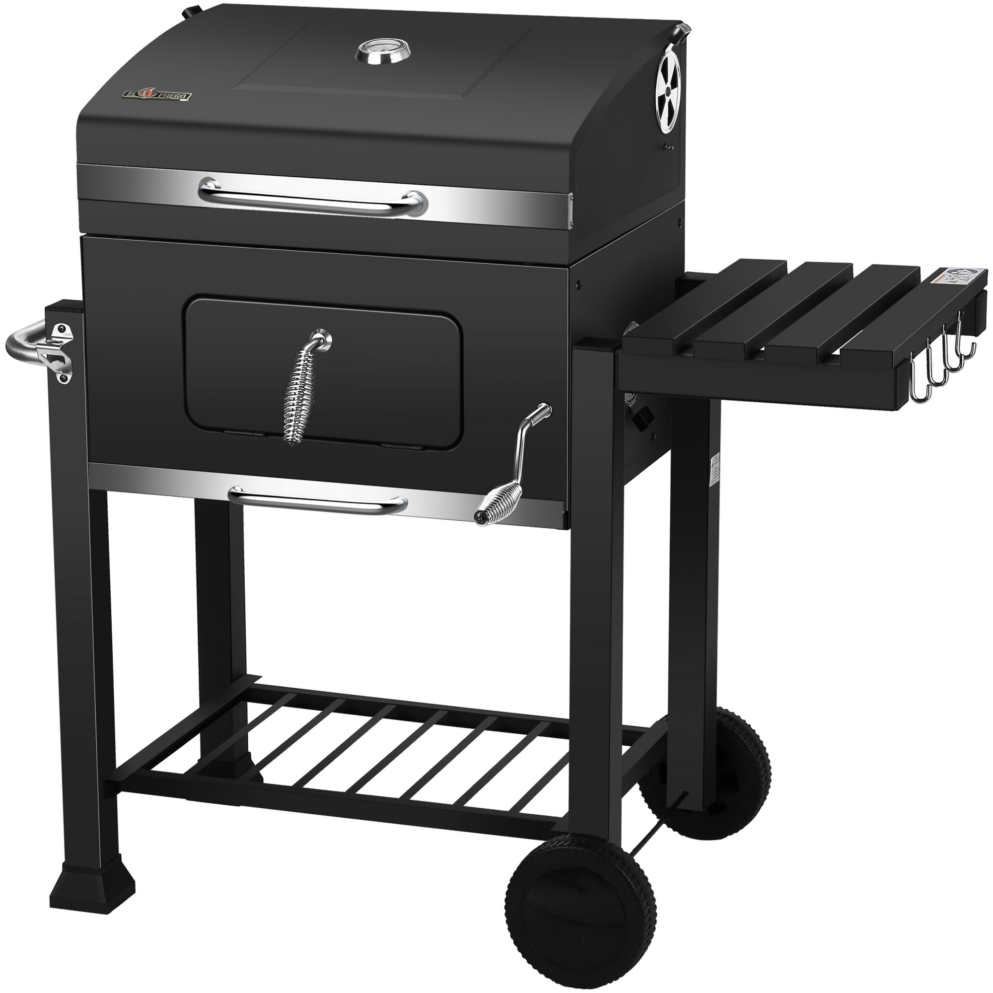 Holzkohlegrill 'Ontario Deluxe' schwarz 114 x 108 x 65 cm + product picture