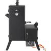 Schwarzer El Fuego Portland Gasgrill mit Schornstein