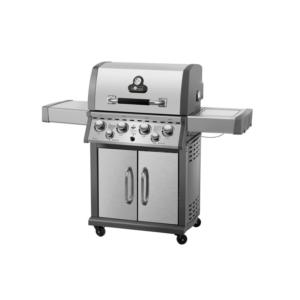 Gasgrill Concord mit vier Brennern und Seitenbrenner.