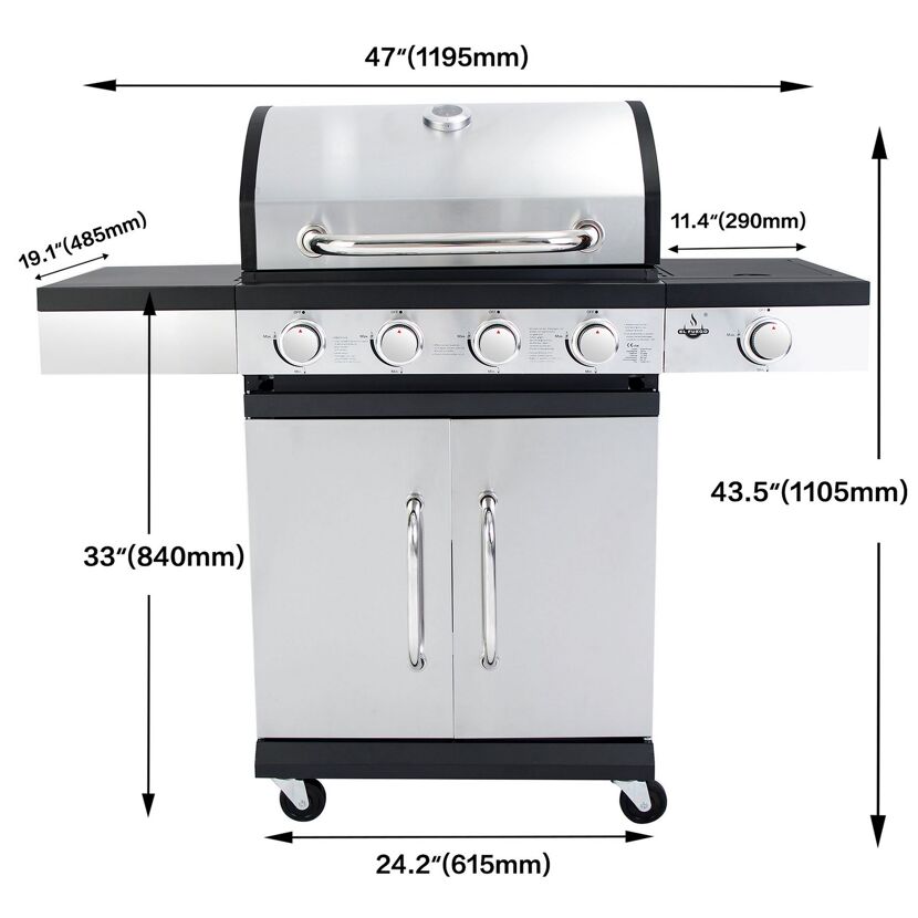 Gasgrill El Fuego San Antonio mit vier Brennern