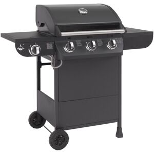 Gasgrill 'Columbus' schwarz 107,5 x 117,5 x 58,5 cm