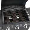 Gasgrill mit geöffnetem Deckel