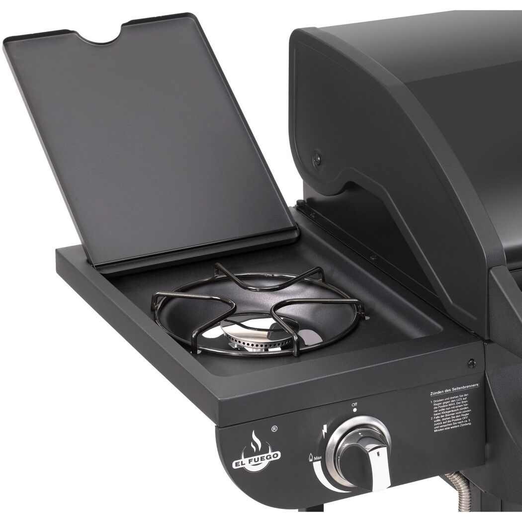 Seitenbrenner eines Gasgrills