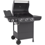 Gasgrill 'Columbus' schwarz 107,5 x 117,5 x 58,5 cm