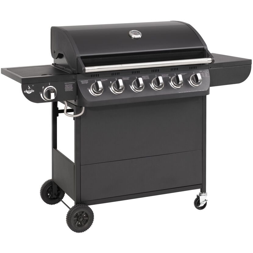 Schwarzer Gasgrill 'Columbus' mit sechs Brennern