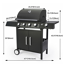 Gasgrill 'San Angelo' schwarz 110 x 120 x 48 cm