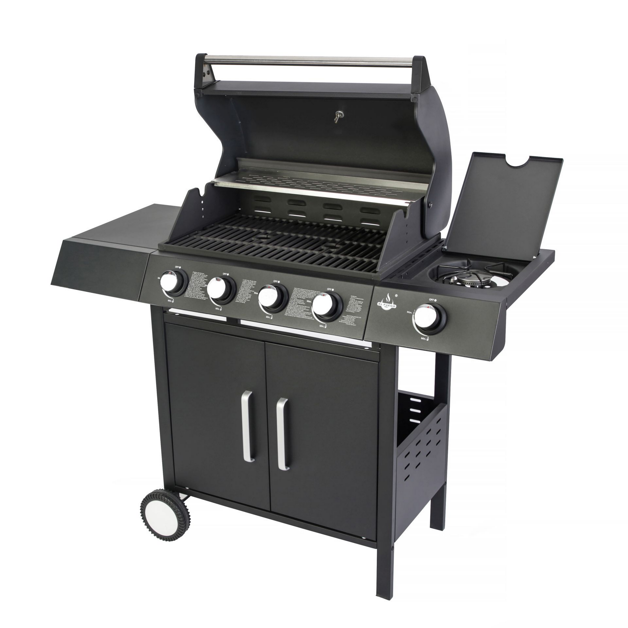 Gasgrill 'San Angelo' schwarz 110 x 120 x 48 cm + product picture