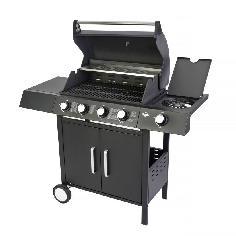Gasgrill San Angelo mit geöffnetem Deckel