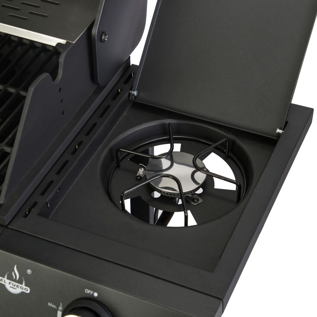 Seitenbrenner eines Gasgrills