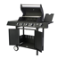 Gasgrill 'San Angelo' schwarz 110 x 120 x 48 cm