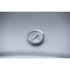 Ein Thermometer an einem Grill zeigt 260 Grad Celsius an.
