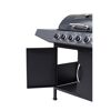 Gasgrill mit geöffneter Tür