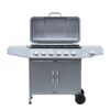 Gasgrill mit geöffnetem Deckel
