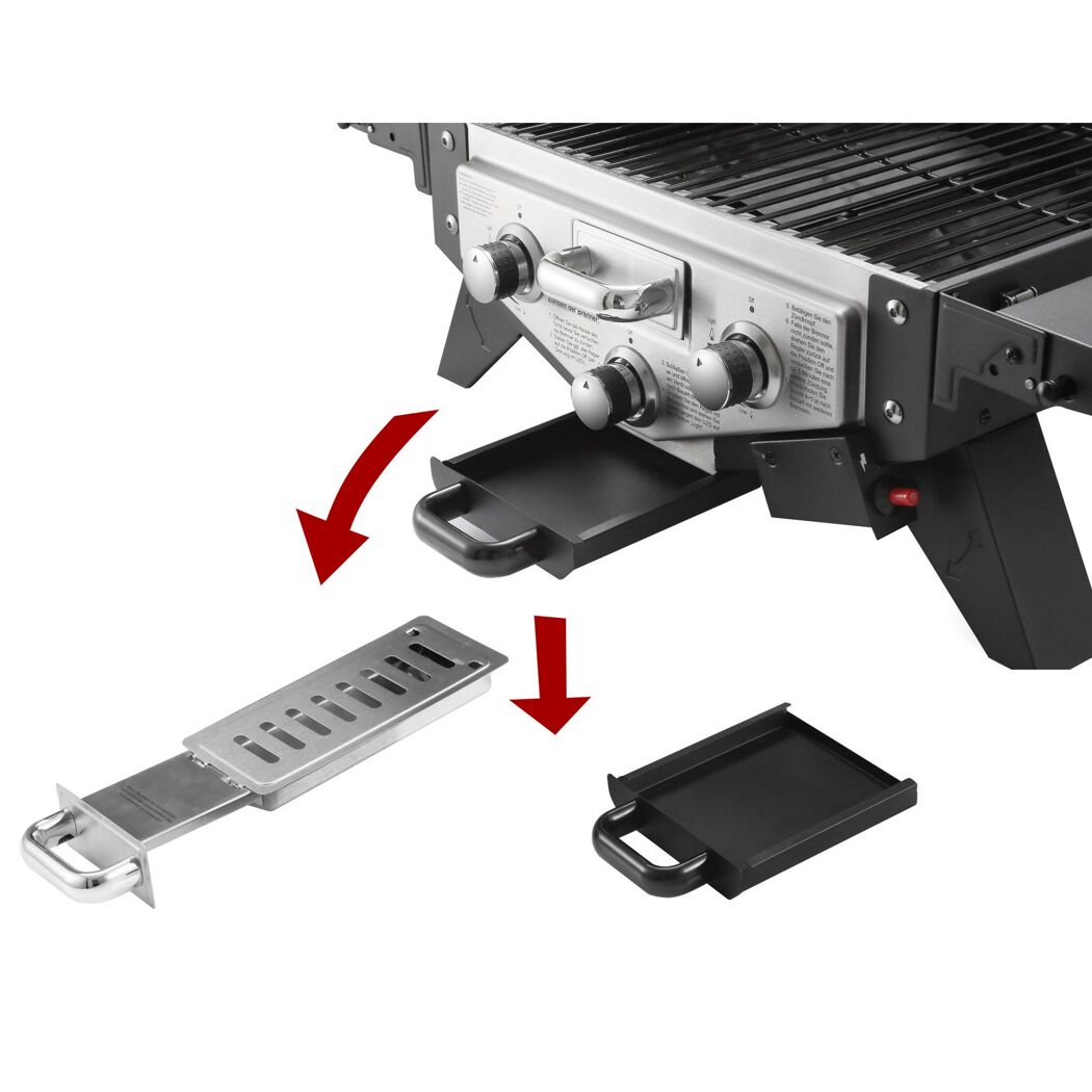 Gasgrill Medison, herausnehmbare Fettauffangschale