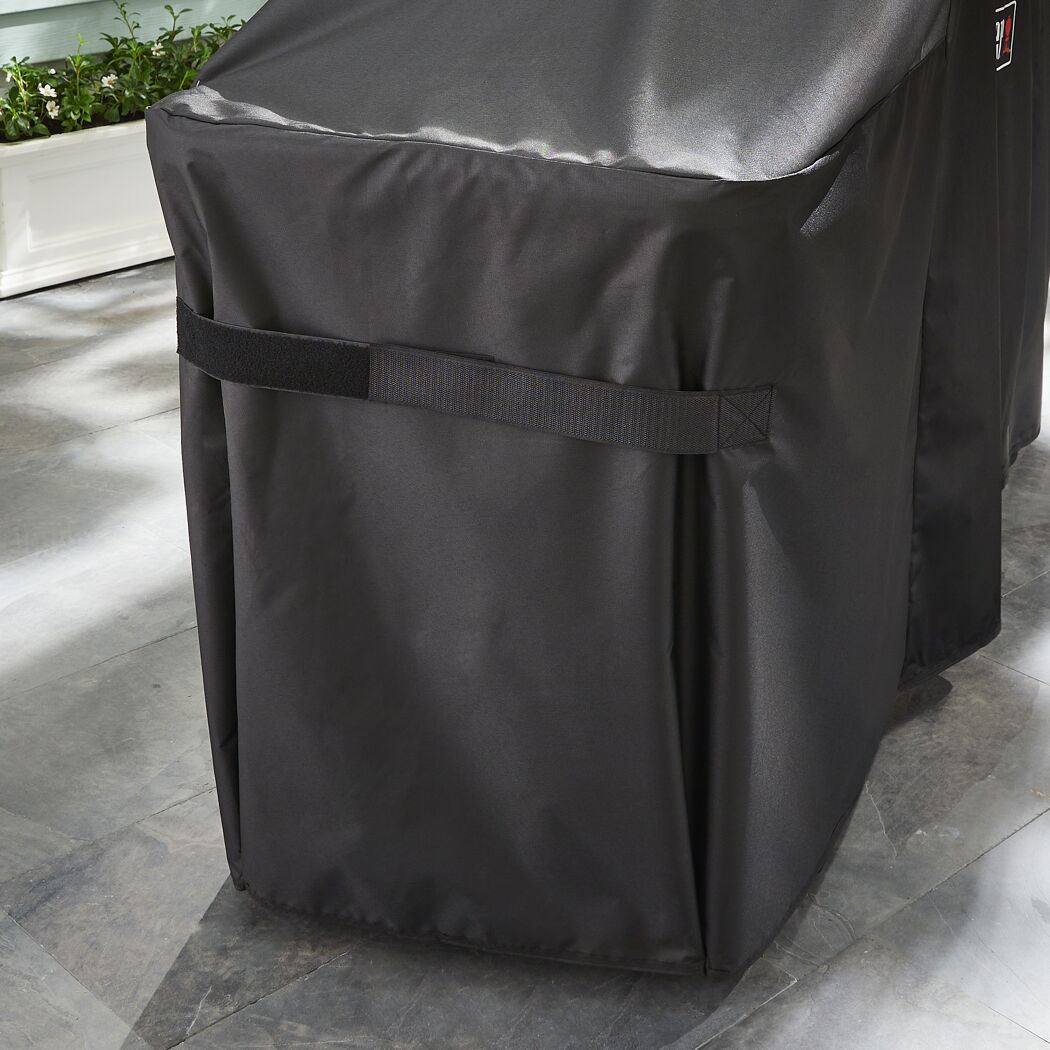 Abdeckung für Planchagrill 'Slate GP' 43 cm und 56 cm mit Stand schwarz