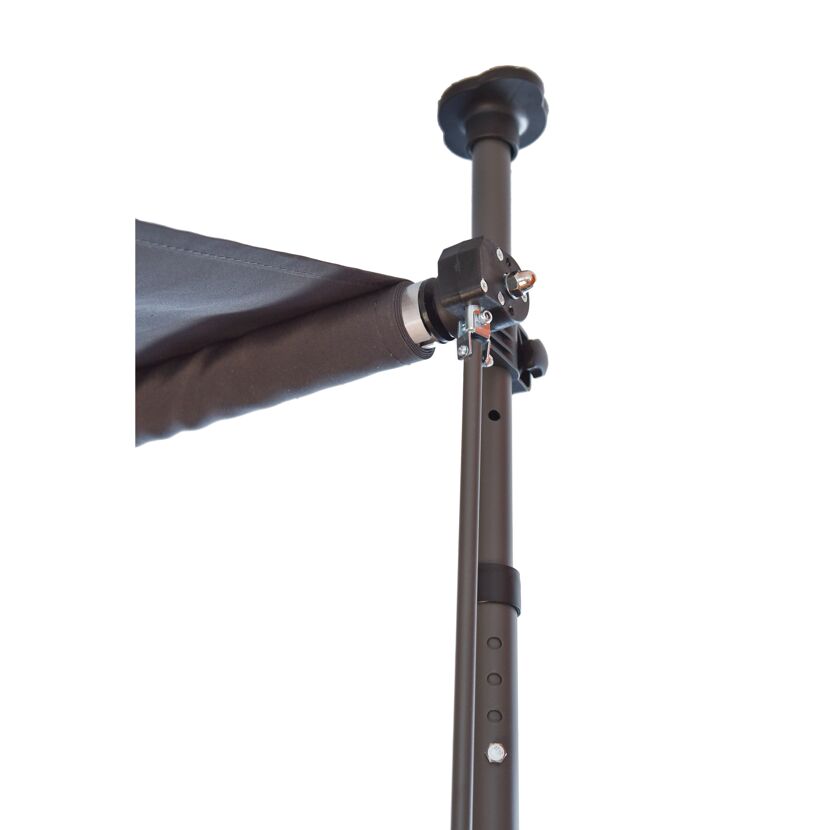 Klemmmarkise mit Volant 350 x 120 cm