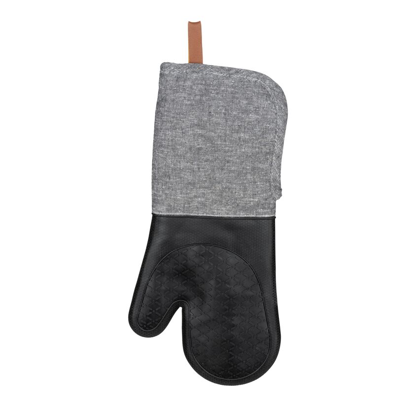 Grauer Topflappen mit Silikon