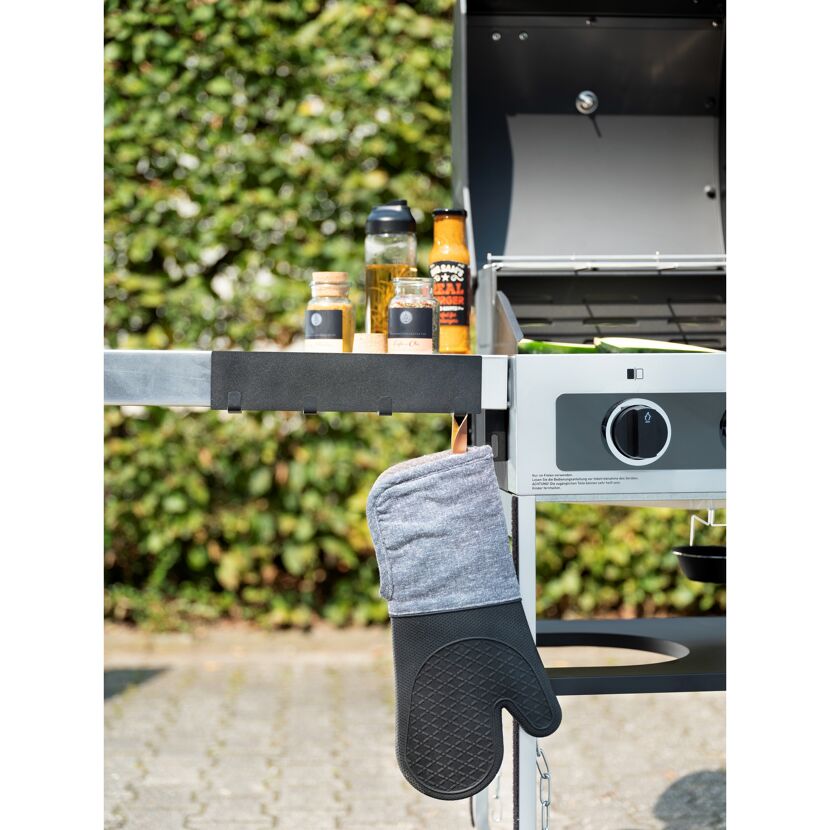 Grill mit Grillhandschuh