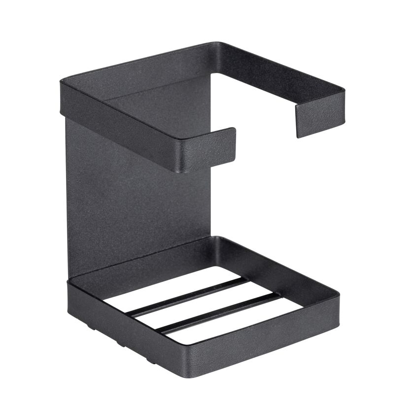 Schwarzer Metall Flaschenhalter