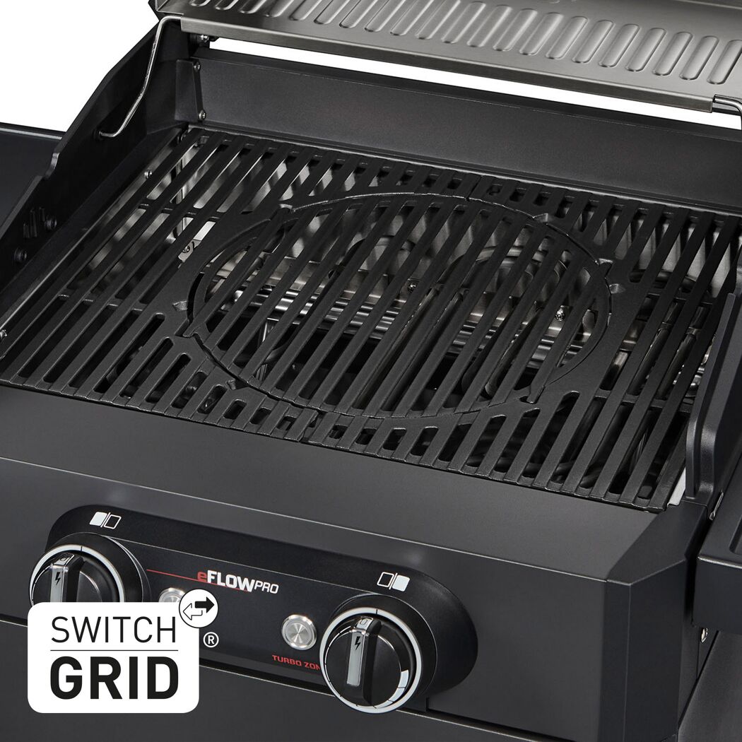 Elektrogrill 'eFlow Pro 2 Turbo' schwarz 3000 W 112,5 x 111,5 x 57 cm
