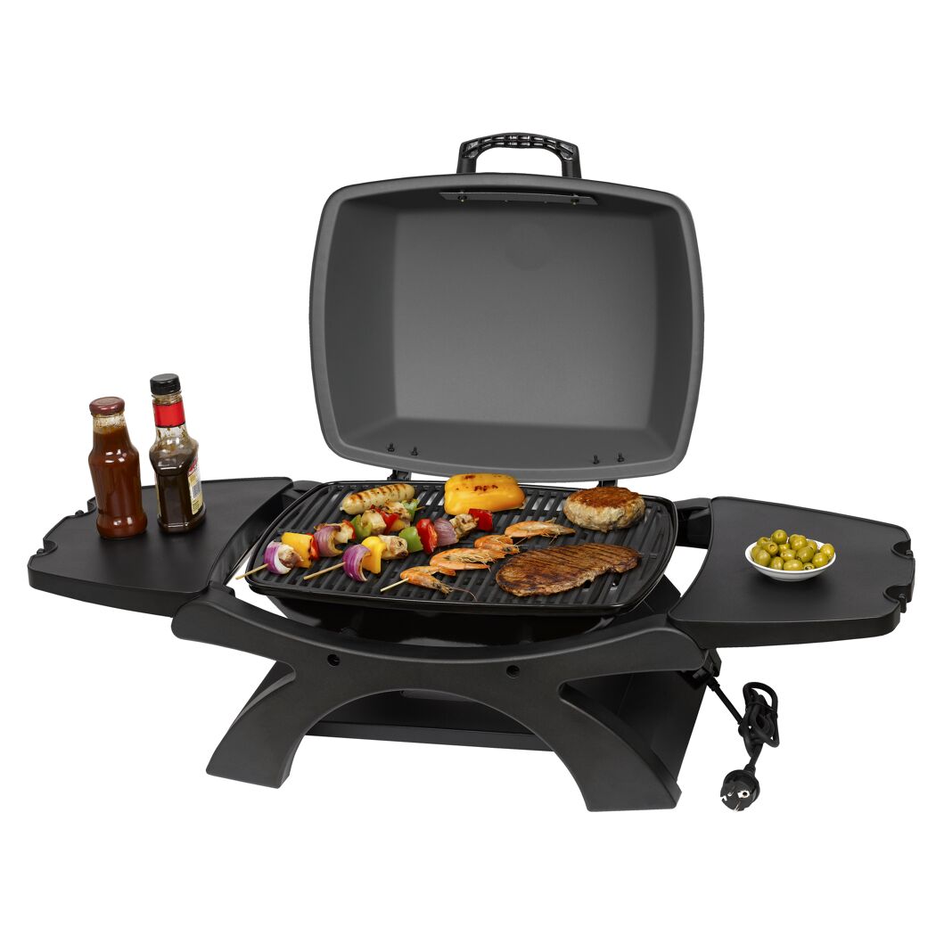 Elektrogrill mit Grillgut
