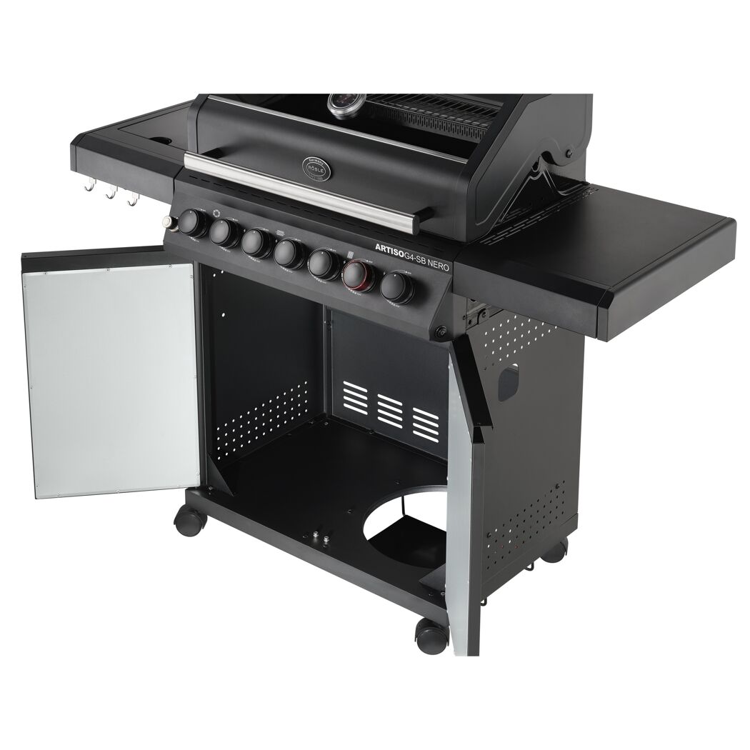 Gasgrill Rösle Artiso Nero mit geöffneten Türen