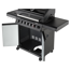 Gasgrill 'Artiso Nero G4 SIB' schwarz 139 x 114,5 x 53 cm